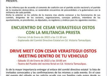 PRI convoca a mitin “dentro de tu vehículo” con “El Truco”, el sábado
