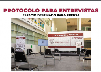 Congreso del Estado extrema medidas: Cierran salas de prensa y harán pruebas aleatorias de Covid