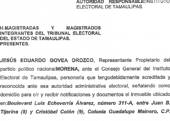 Morena impugna y pide desechar convenio de coalición Pan-Pri-Prd por ilegal