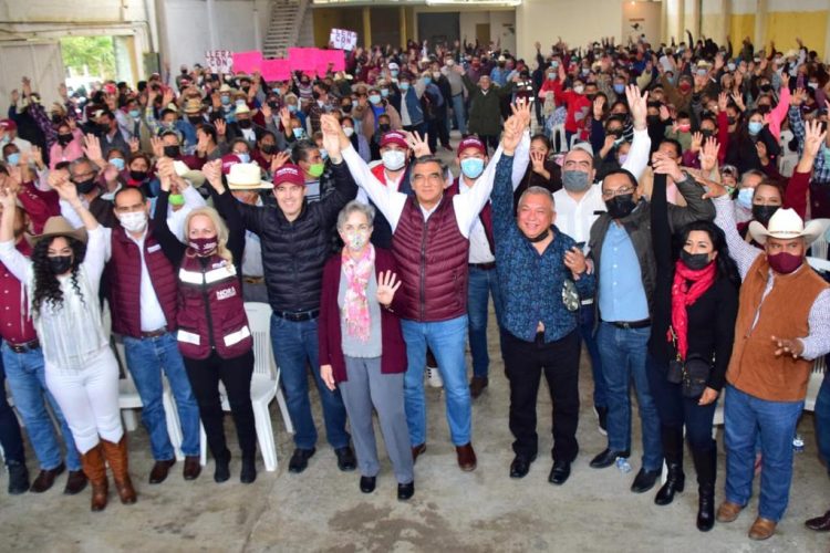 En Llera, Américo recibe al apoyo de simpatizantes de Morena