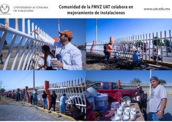 Veterinarios UAT colaboran en el mejoramiento de su escuela