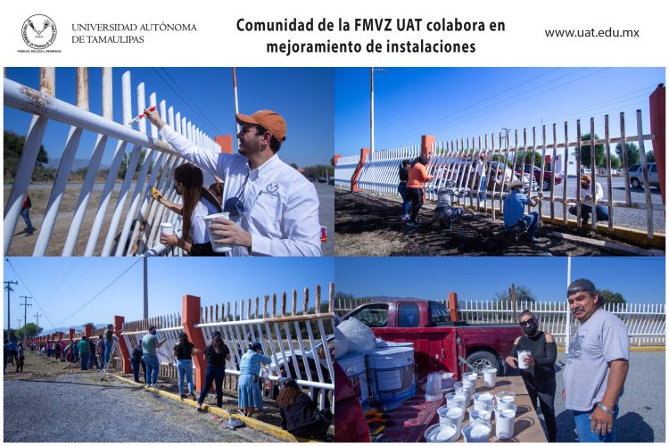 Veterinarios UAT colaboran en el mejoramiento de su escuela