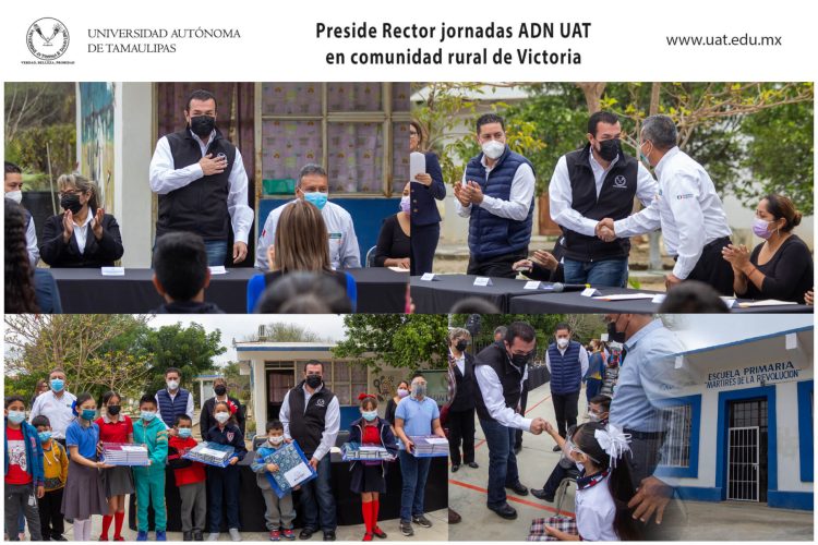 Lleva Rector  programa  ADN UAT a ejido Congregación Caballeros