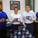 Le donan a Cd. Victoria 100 mil cubrebocas para regalar a  estudiantes