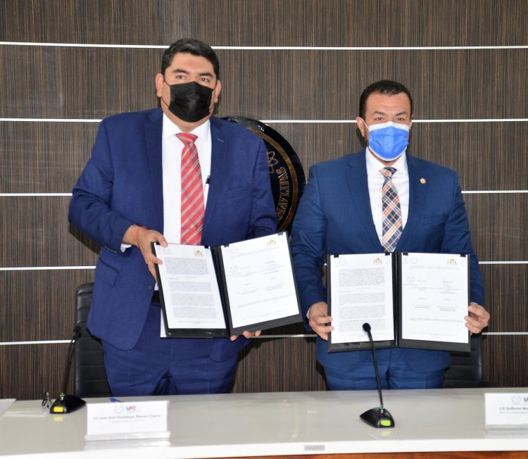 Firman convenio de colaboración IETAM y UAT