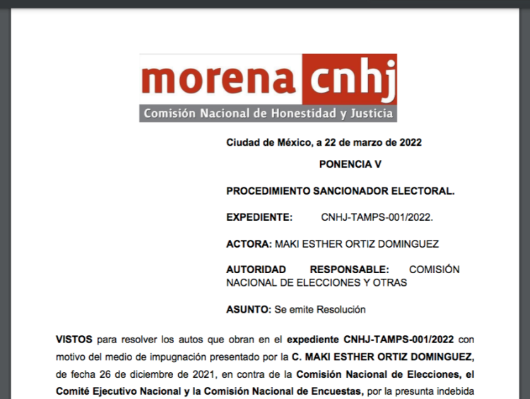 Otra vez la CNHJ le da “con la puerta en las narices” a Maki
