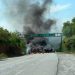 Tratan de detener a Leal Moncada; bloquean carretera a y arde Hidalgo, Tamaulipas
