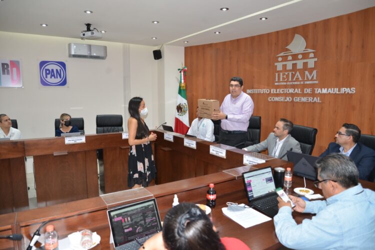 Llegó la hora: IETAM reparte boletas electorales a distritales