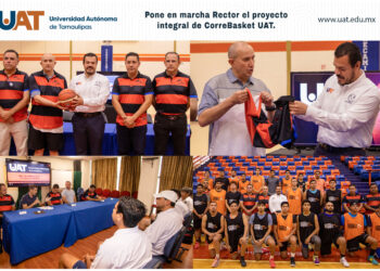 Rector pone en marcha el proyecto integral del CorreBasket UAT