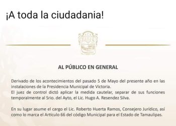 Sigue el tema político: Un juez retira secretario del ayuntamiento de Victoria