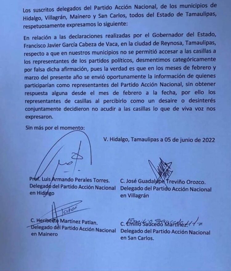 Aclaran al Gobernador: «El Cachorro» culpable de falta de representantes del PAN en casillas