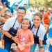 Alcalde Lalo Gattás y su esposa Lucy en festival de la parrilla Victoria