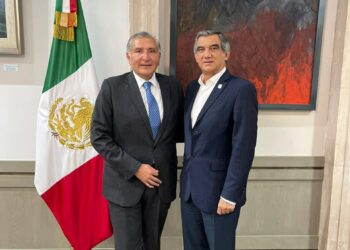 Américo con Adán Augusto López; hablaron de gobernabilidad