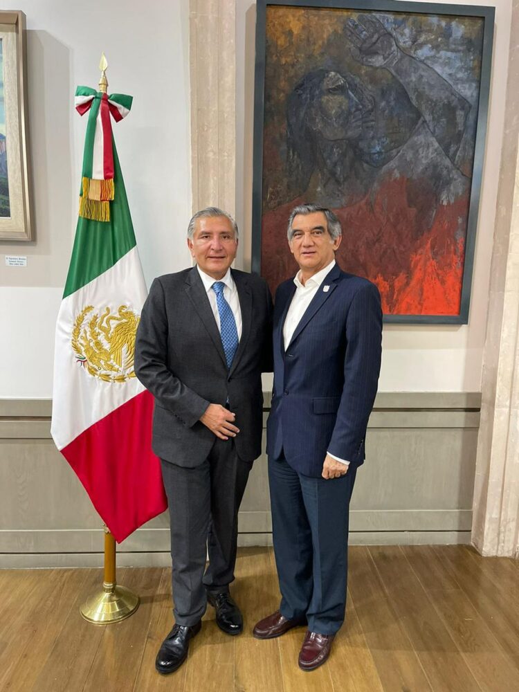 Américo con Adán Augusto López; hablaron de gobernabilidad