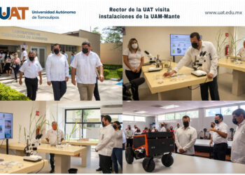 Rector de la UAT recorre instalaciones de la Unidad El Mante