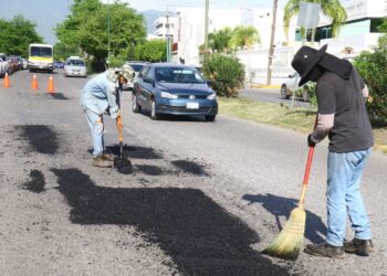 Gattás sigue rehabilitando las calles de Victoria
