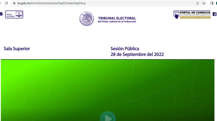 Los ojos de Tamaulipas en el TRIFE. Aquí podrás ver la sesión en vivo
