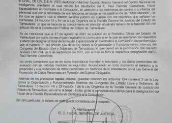Fácil, «sin disparar un  solo tiro» tumban al Fiscal Anticorrupción de Tamaulipasi