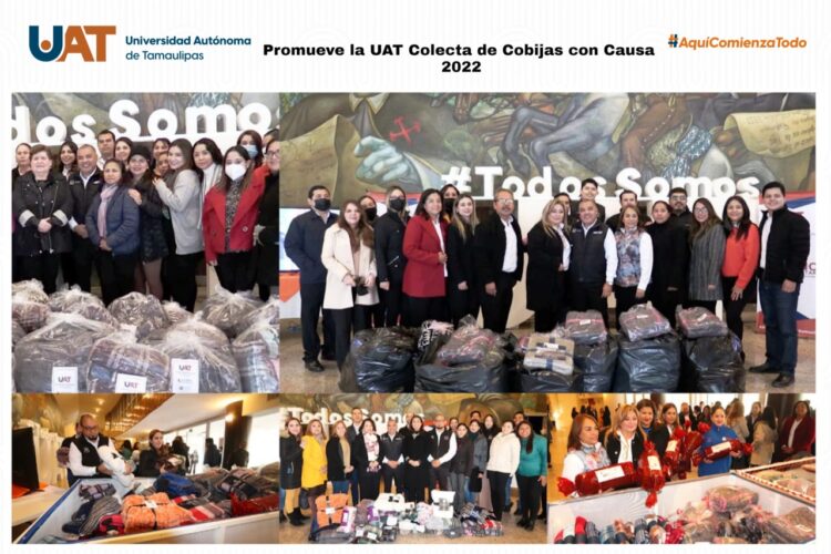 Con motivo de invierno, promueve la UAT colecta de «Cobijas con Causa 2022»