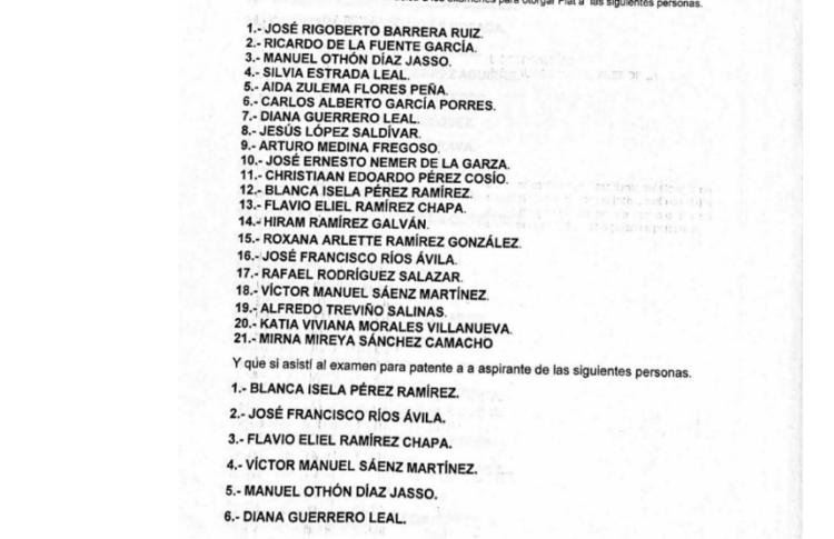 Lista de abogados “patito” que trataron de agandallar notarías