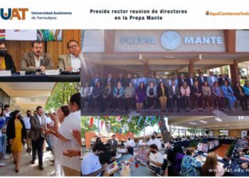 En Preparatoria Mante, el Rector Guillermo Mendoza preside  reunión del Colegio de Directores