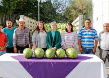 Recibe DIF Tamaulipas donativo 3 toneladas de sandía. Van a la zona árida