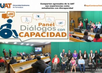 Egresados de la UAT comparten experiencias con estudiantes con discapacidad