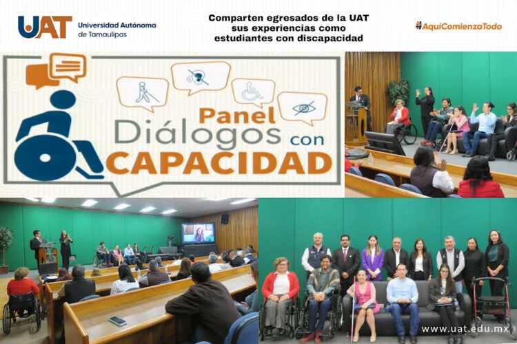 Egresados de la UAT comparten experiencias con estudiantes con discapacidad