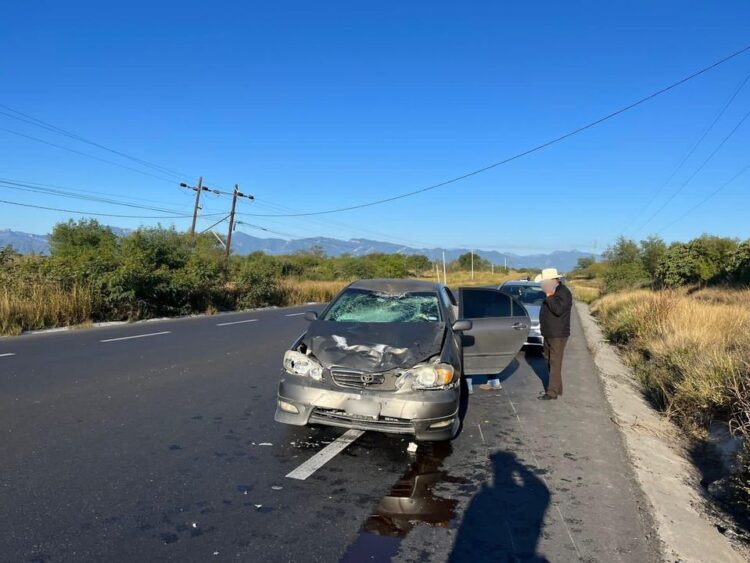 Guardia Estatal Alerta: Choque en carretera a Monterrey Km. 73