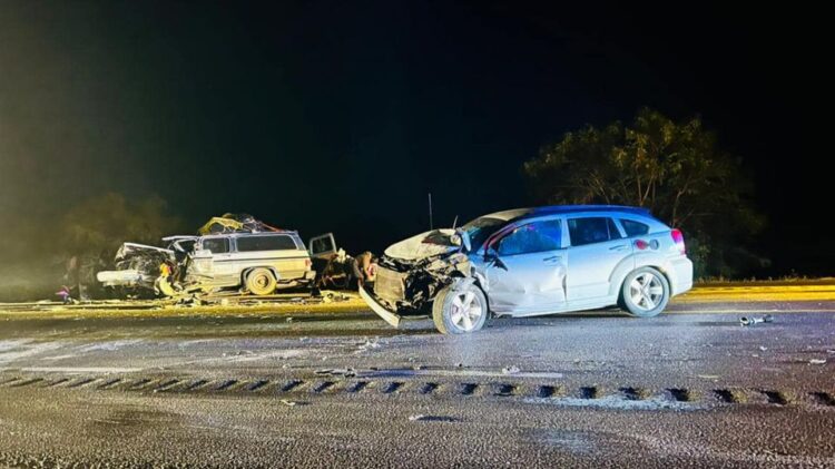 Choque con muerto en carretera a Llera, altura parque eólico