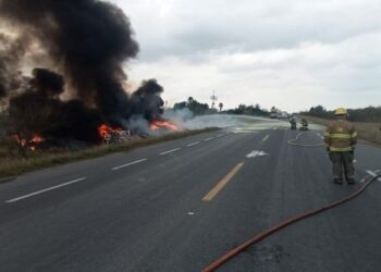 Circulación cerrada en Carretera Matamoros-Reynosa: Guardia Estatal