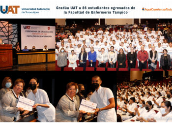 Gradúa la UAT a egresados de la Facultad de Enfermería Tampico