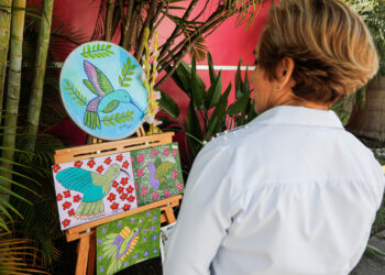 Alumnos de Casa Club del DIF Tamaulipas exponen sus obras pictóricas