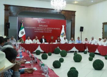 Américo en Río Bravo, hace gestiones por los productores