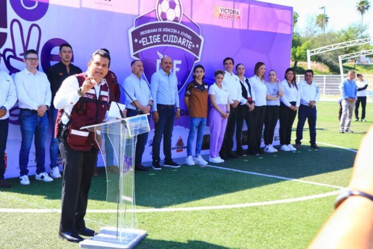 Inauguran Lucy y Lalo torneo juvenil Fut7 «Elige Cuidarte»