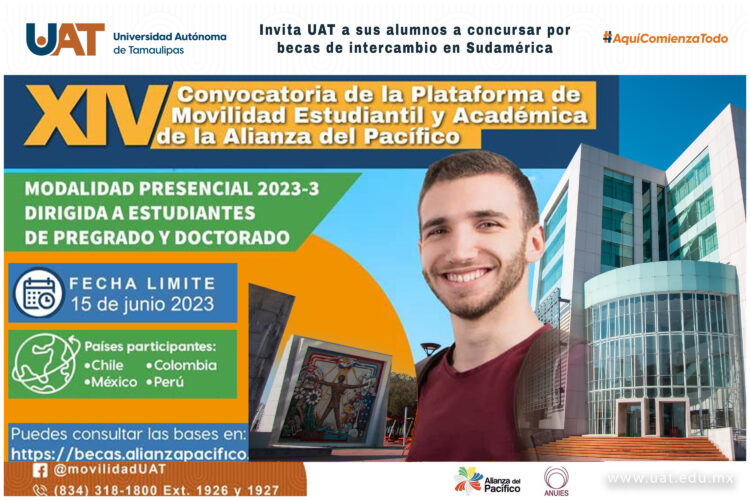 Invita UAT a alumnos concursar por becas en Sudamérica
