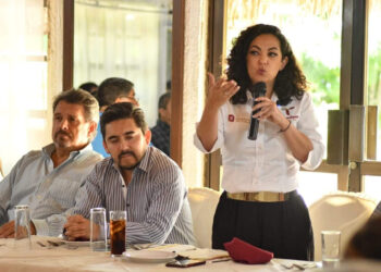 Secretaria del Trabajo Olga Sosa, sostiene diálogo productivo con empresarios de El Mante