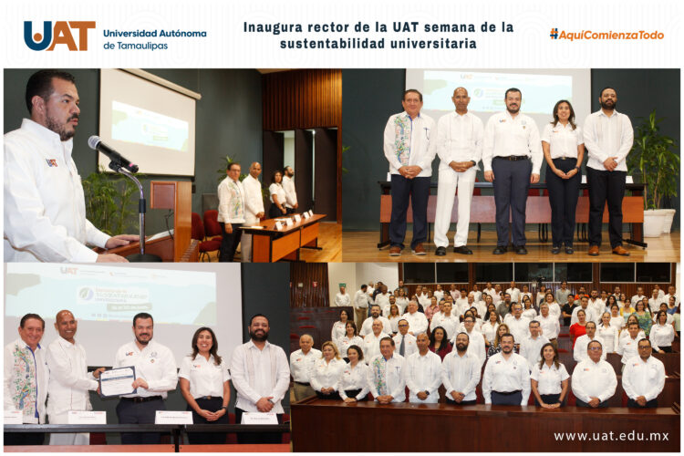 Inaugura el rector de la UAT Semana de la Sustentabilidad Universitaria 2023