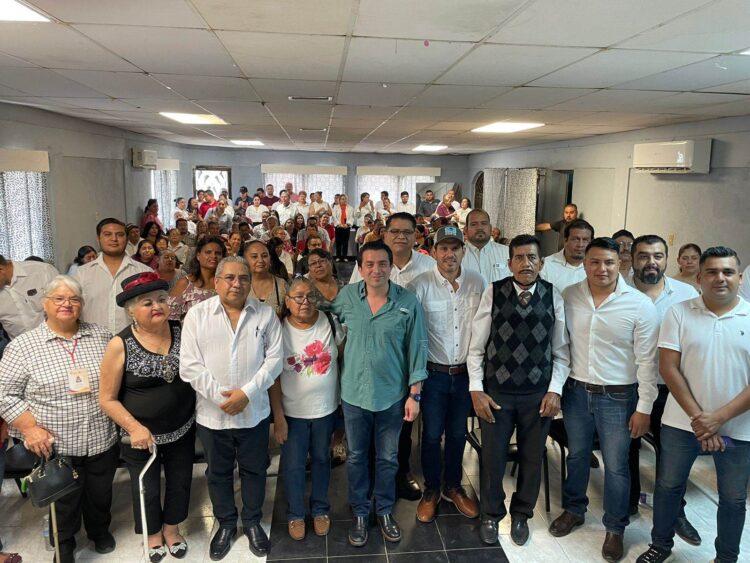 Rinde protesta estructura de Claudiai Sheinbaum en Río Bravo
