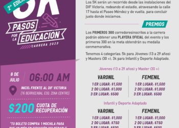 Invita Lucy de Gattás a correr por la educación de la niñez victorense