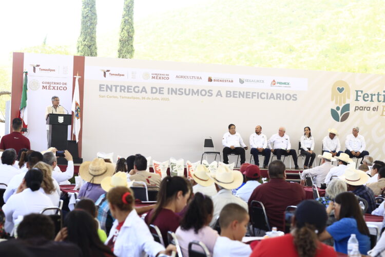 Inicia Tamaulipas programa Fertilizantes para el Bienestar; beneficia a más de 10 mil productores
