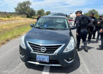 Roba vehículo en Los Olivos; Guardia Estatal lo captura a 22 kilómetros, en Guémez