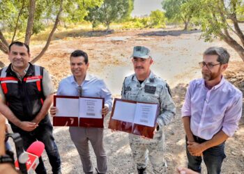 Entrega alcalde de Victorias 10 hectáreas a la Guardia Nacional, para un cuartel