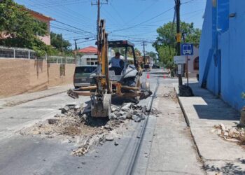 En proceso de restauración la calle 18, de Democracia a Carrera Torres.