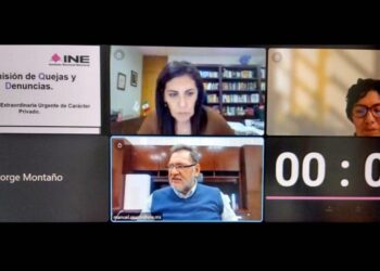 Ordena INE a «corcholatas azules» tumbar materiales de redes