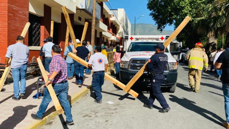 Se derrumba colegio A. Repiso; Estado y municipio actúan de inmediato