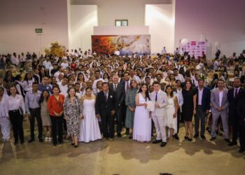 Formalizan Ayuntamiento y DIF a 130 parejas con Matrimonios Colectivos en Reynosa