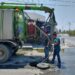 Llevó COMAPA sondeo de línea general y reparación de fugas a zona Centro