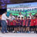 Entrega rector trofeos de la liga de futbol Copa UAT