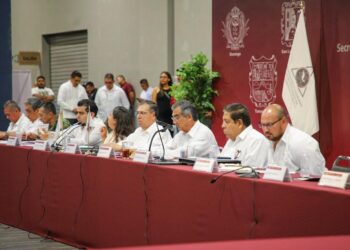 Participa Carlos Peña con Américo en reunión de Seguridad Pública Zona Norte